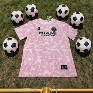 A Bathing Ape x Inter Miami CF Pink Camo Tee XL BNWT BAPE Collab Rare MLS Heat!